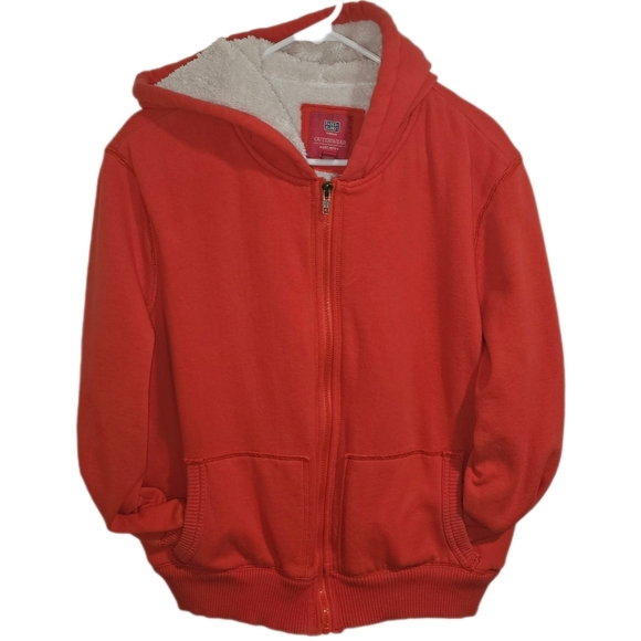 Faded Glory Orange zipper Fleece jacket size 2X, boys - Picture 2 of 3